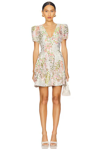 ELLIATT Calaantha Puff Sleeve Mini Dress in Multi from Revolve.com | Revolve Clothing (Global)