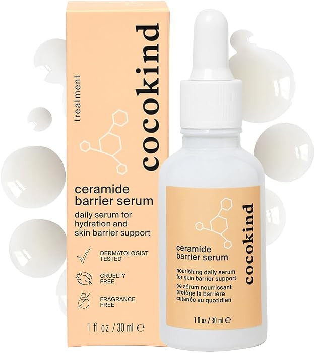 Cocokind Ceramide Barrier Serum, More Hydrating Than Hyaluronic Acid, Serum to Reduce Dryness, Al... | Amazon (US)