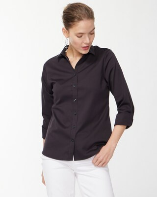 No Iron™ 3/4 Sleeve Stretch Shirt | Chico's