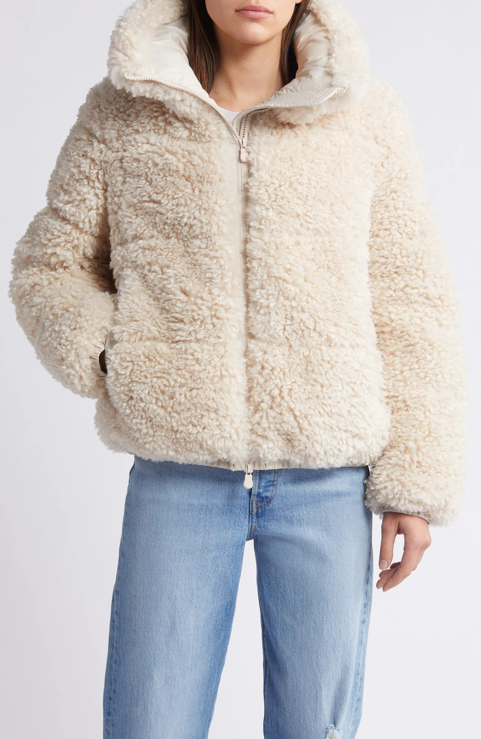 Kennie Insulated Faux Shearling Jacket | Nordstrom