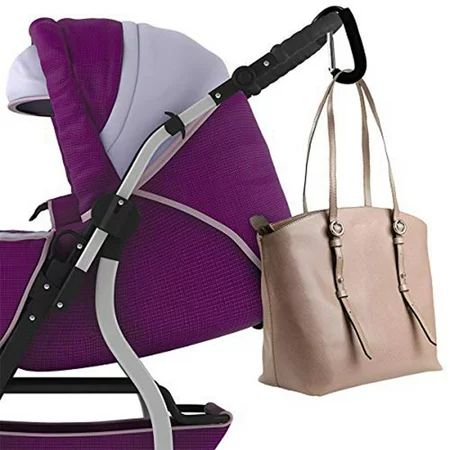 Styleword Black hook supermarket shopping carabiner aluminum alloy big hook baby stroller accessorie | Walmart (US)