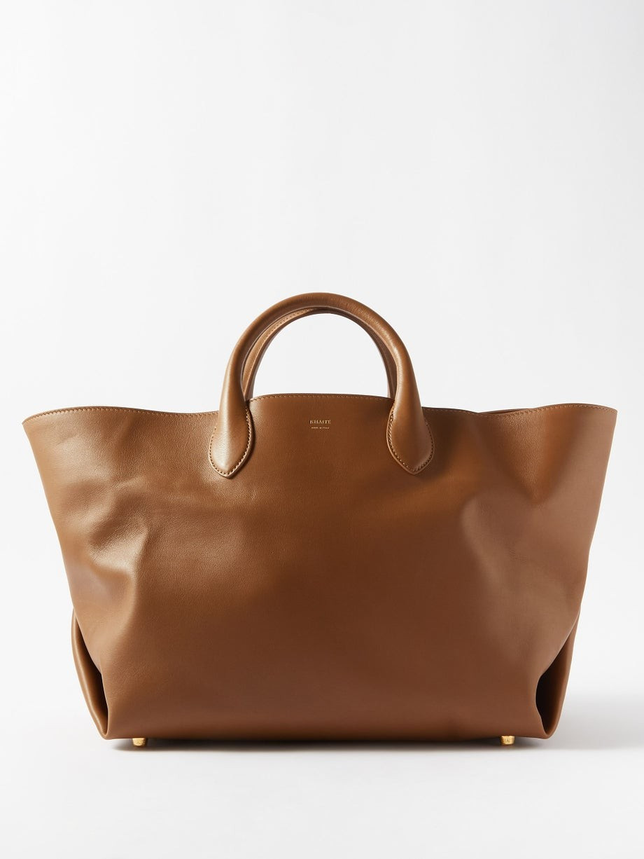Amelia medium leather tote bag | Khaite | Matches (US)