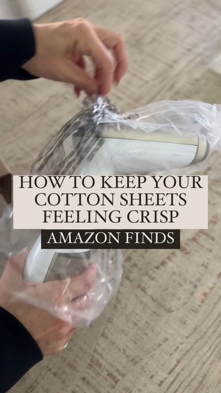 Amazon best seller: how to keep your cotton sheets feeling crisp. Bedroom and bedding essentials 

#LTKhome #LTKFind #LTKsalealert