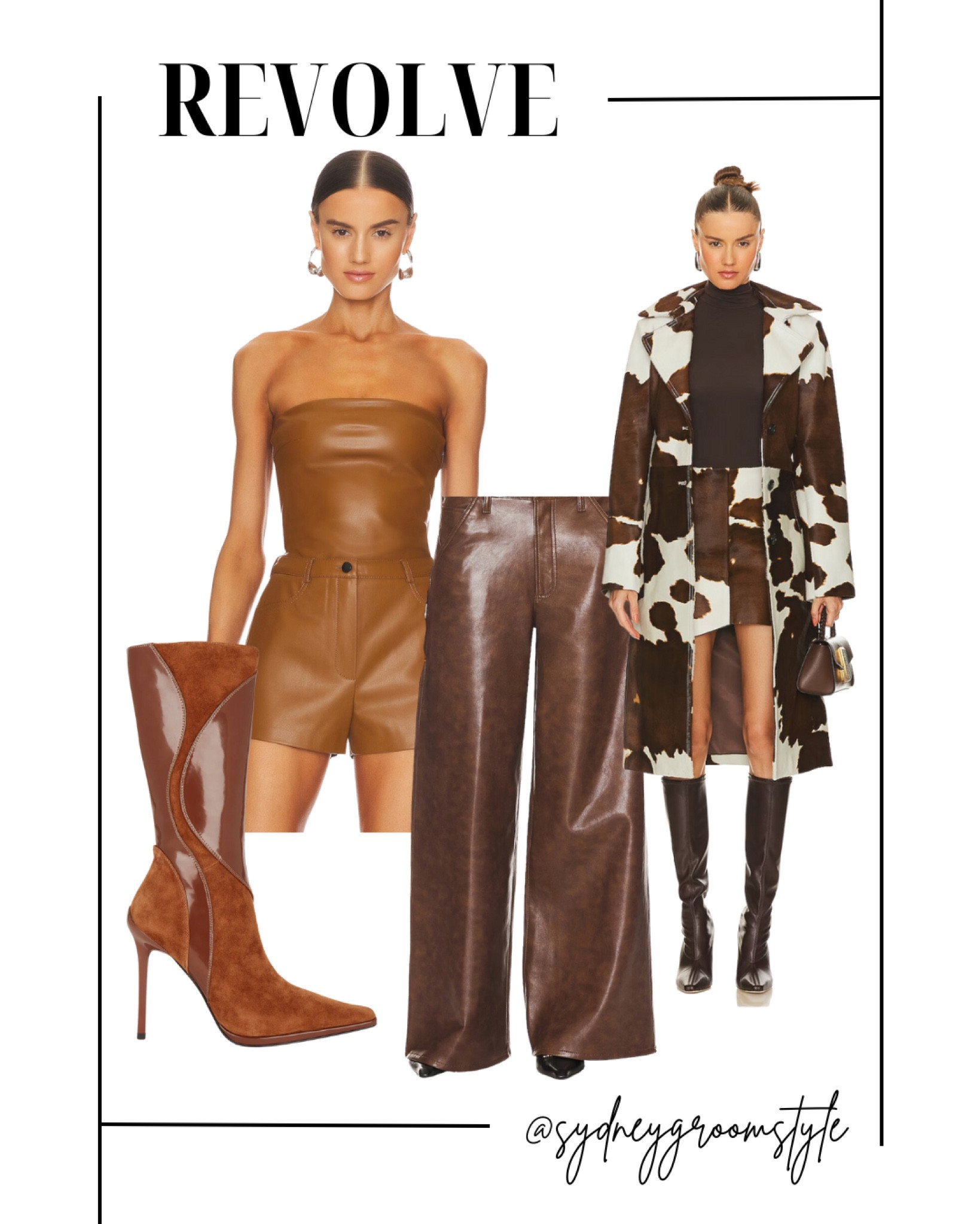 Revolve, brown caramel, leather, matching, sad, cowhide, genuine cow, skin, trenchcoat belt detail, suede brown boot leather Wildlake, trouser with pocket wide leg

#LTKshoecrush #LTKworkwear #LTKstyletip