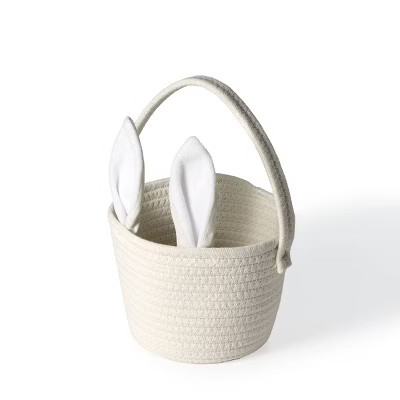 Easter Bunny Woven Basket White - Bullseye's Playground™ | Target