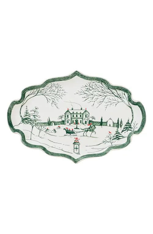 Juliska Country Estate Winter Frolic Tray in Evergreen at Nordstrom | Nordstrom
