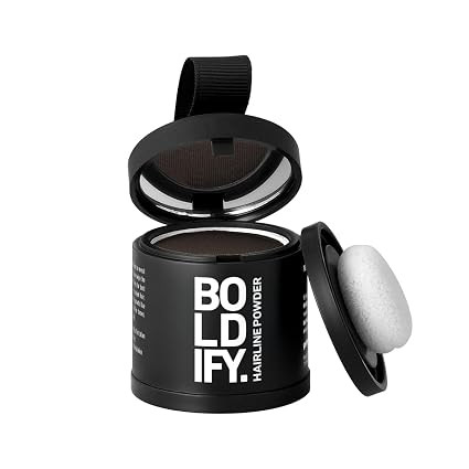 BOLDIFY Hairline Powder (LARGE, 10g) - Water-Resistant Root Touch Up Hair Color for Gray Coverage... | Amazon (US)