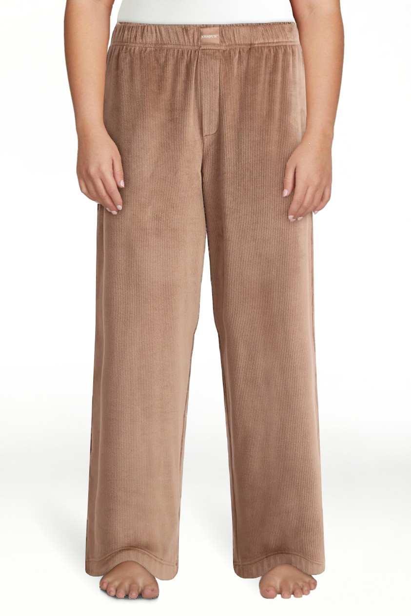Joyspun Women's Velour Wide-Leg Sleep Pants, Size XS-3X | Walmart (US)