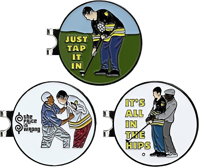 Balanced Co. Funny Golf Hat Clip with Enamel Magnetic Ball Marker | Amazon (US)