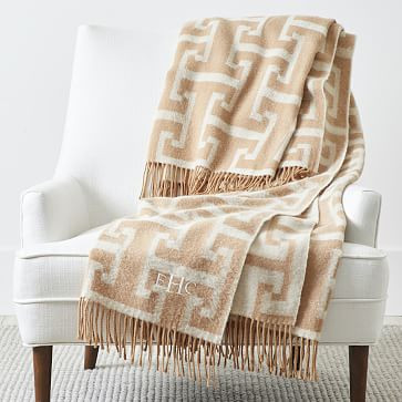 Italian Greek Key Throw Blanket | Mark and Graham | Mark and Graham
