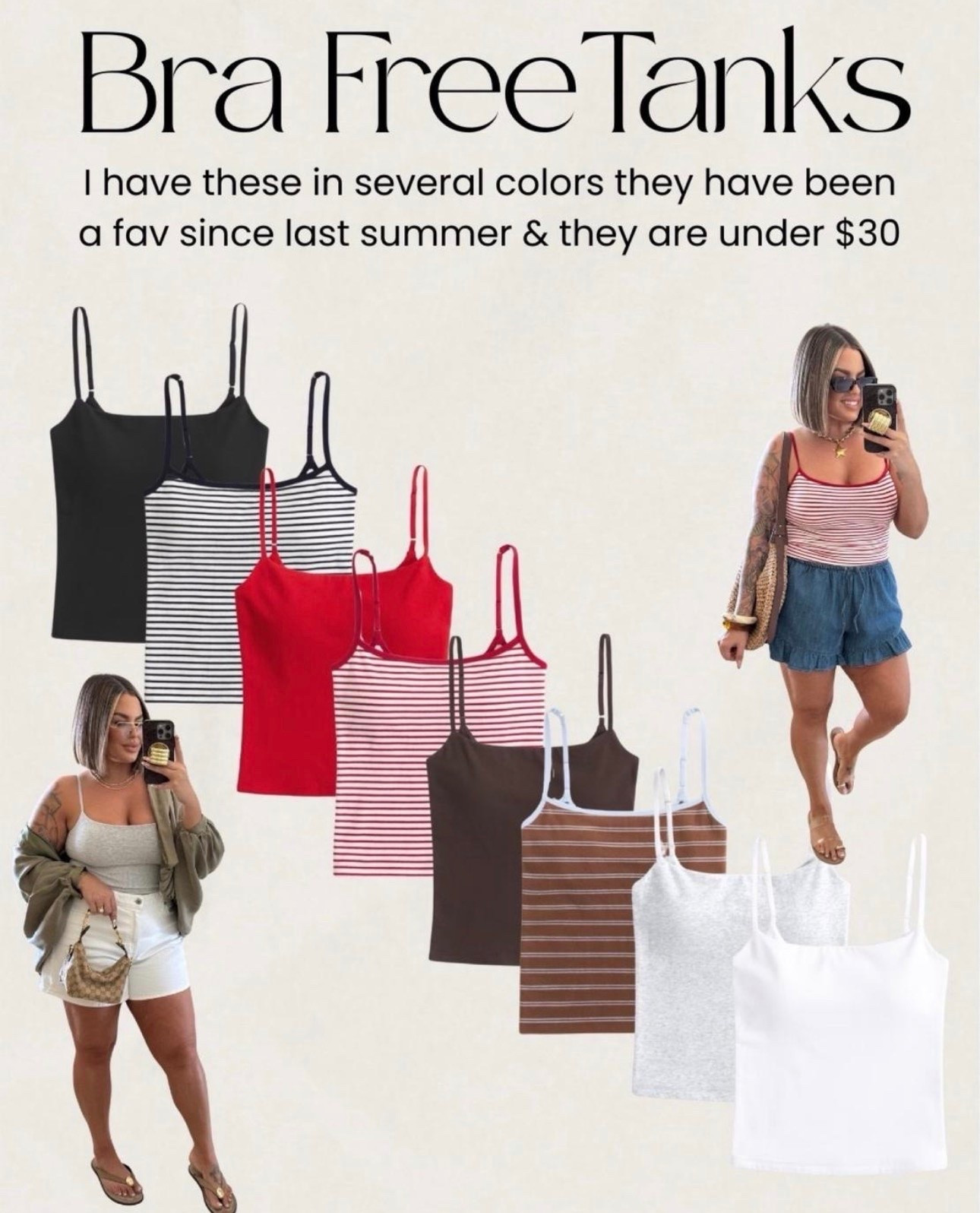 I do a L in these bra free tanks

Use code DENIMAF right now while sale is going to save extra $