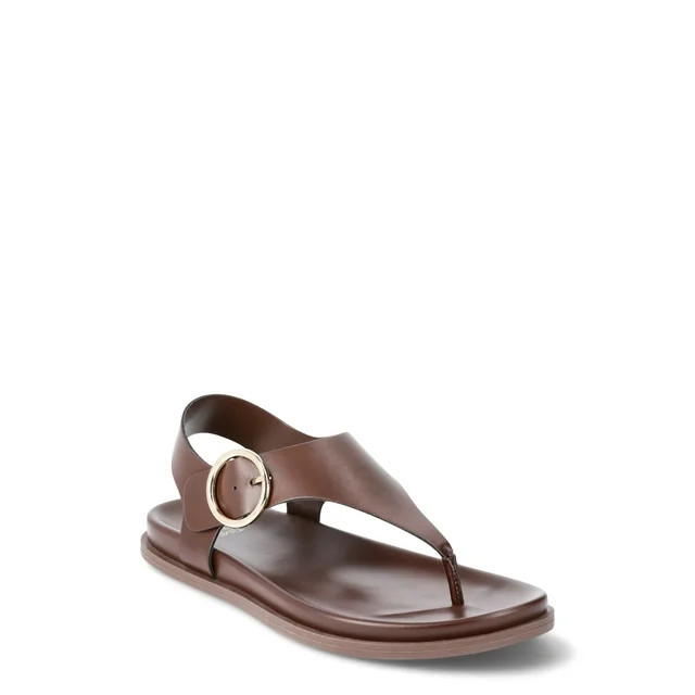 Time and Tru Women's Minimalist Buckle Sandals | Walmart (US)