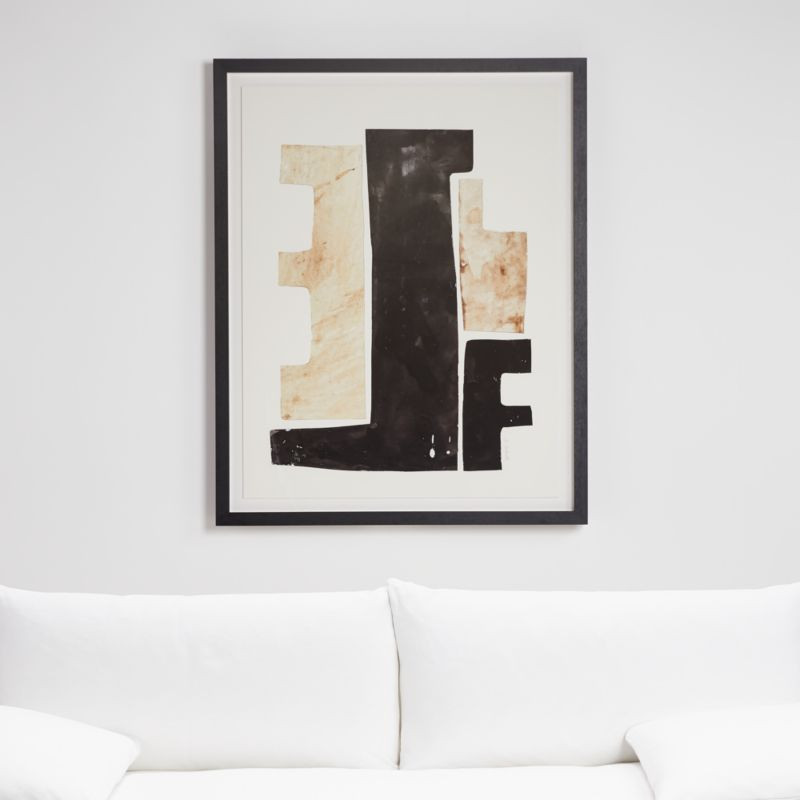 Primitive Cityscape Print | Crate and Barrel | Crate & Barrel