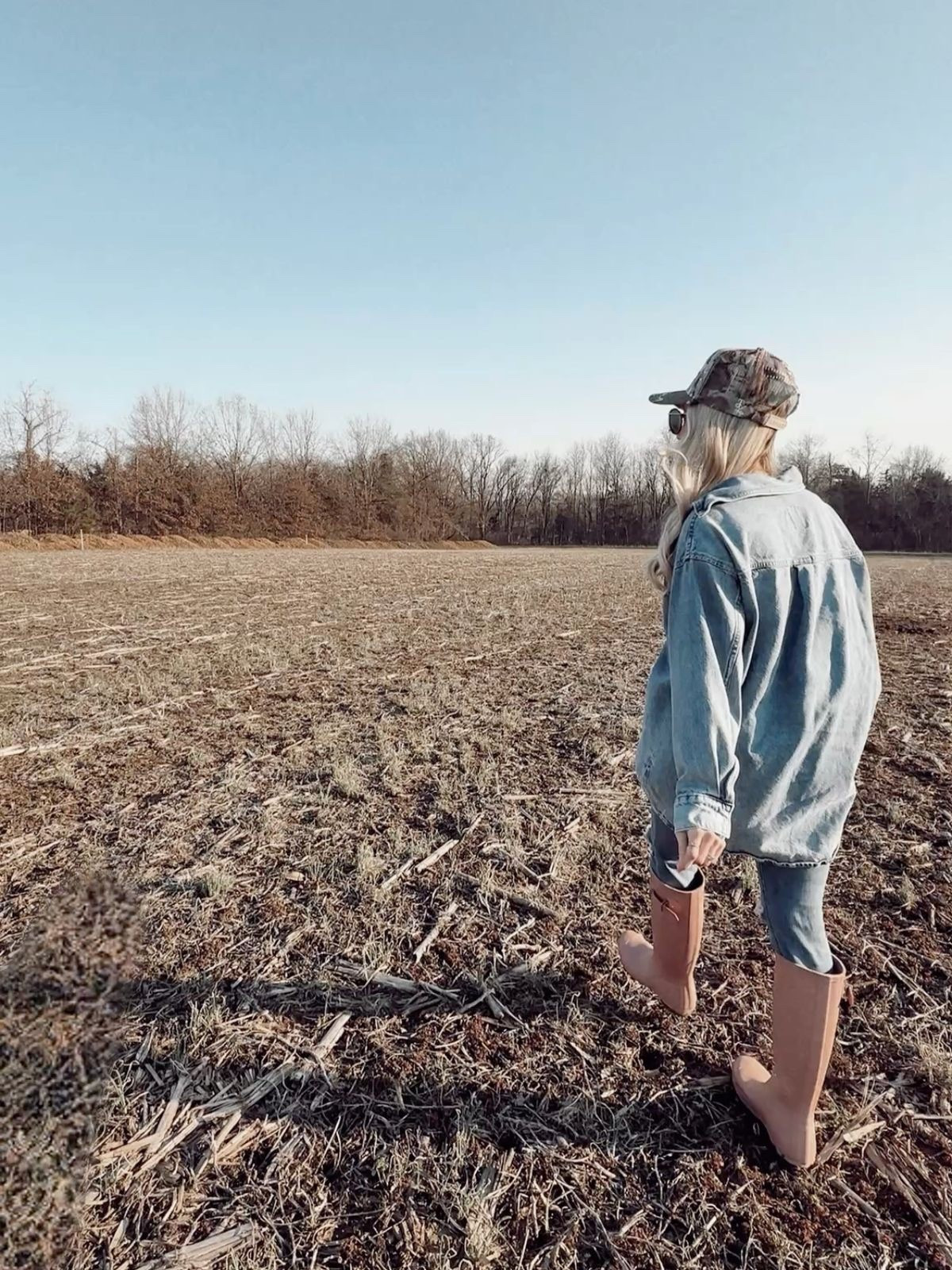 love a denim on denim ootd | paired with my favorite hunter rain boots this color is so fun! denim shacket is old from h+m so linking similar finds for yall! 

t-minus 7 months still we start our new build 🏠🔨🌾

#LTKActive #LTKU #LTKHome