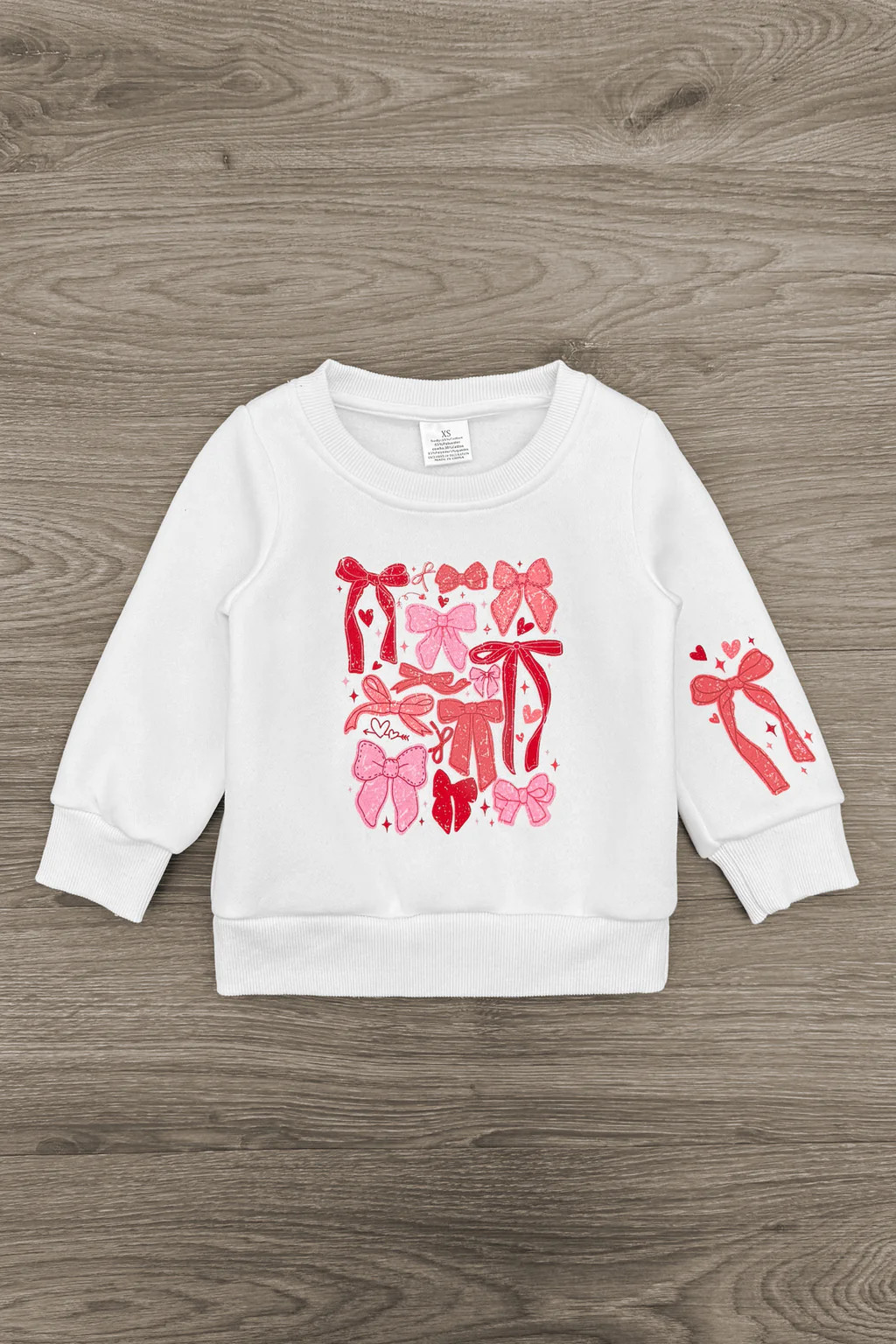 Mom & Me - Pink & Red Bow Sweatshirt | Sparkle In Pink