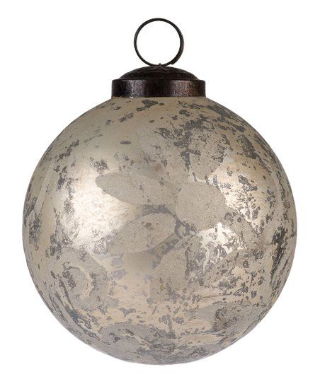 Karma Pewter Floral Small Ornament | Zulily