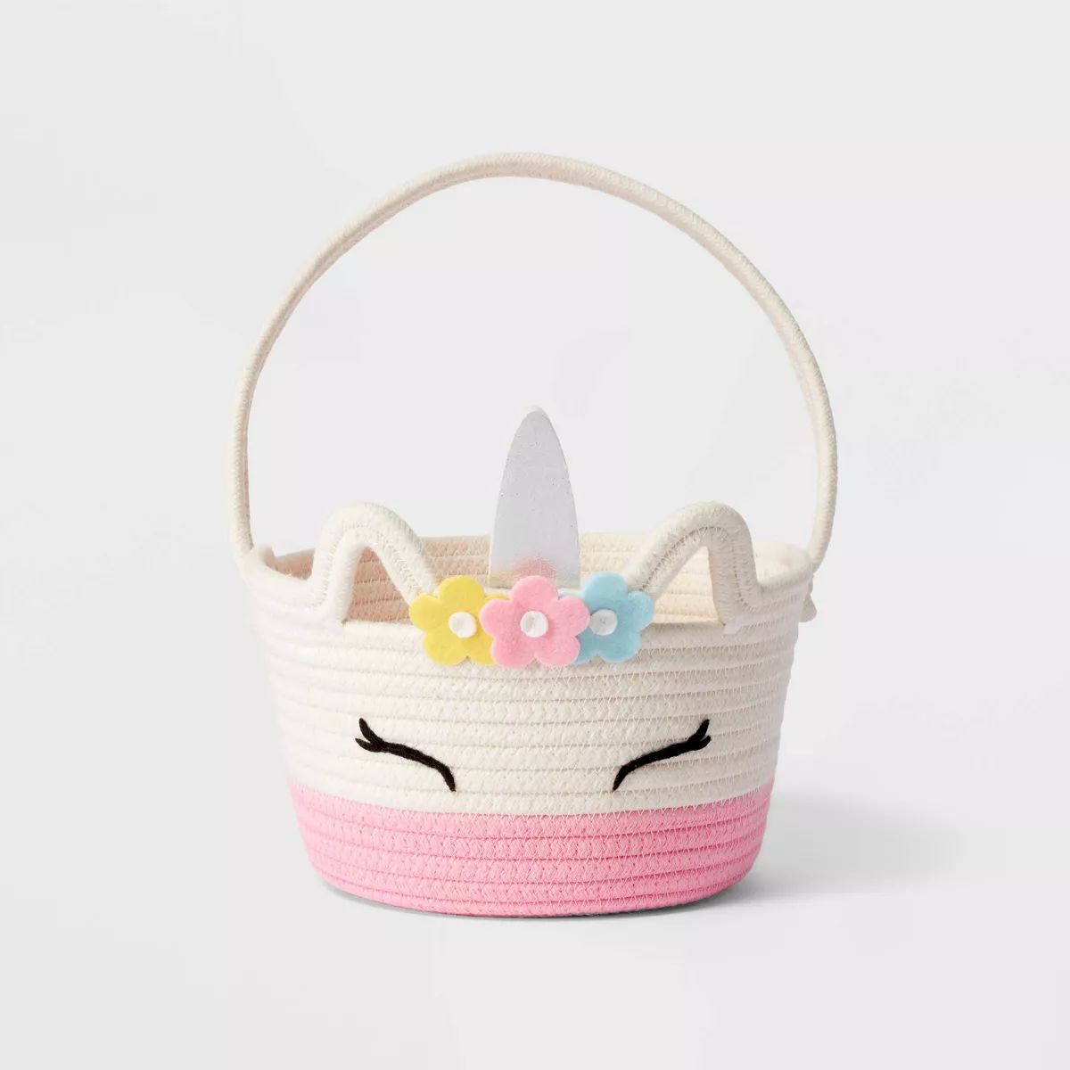 Circular Rope Decorative Easter Basket Unicorn - Spritz™ | Target
