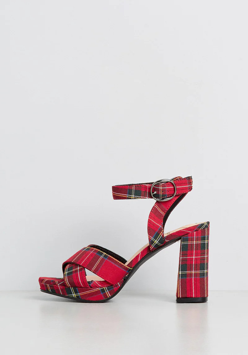 Stomping Plaid Platform Heel | ModCloth