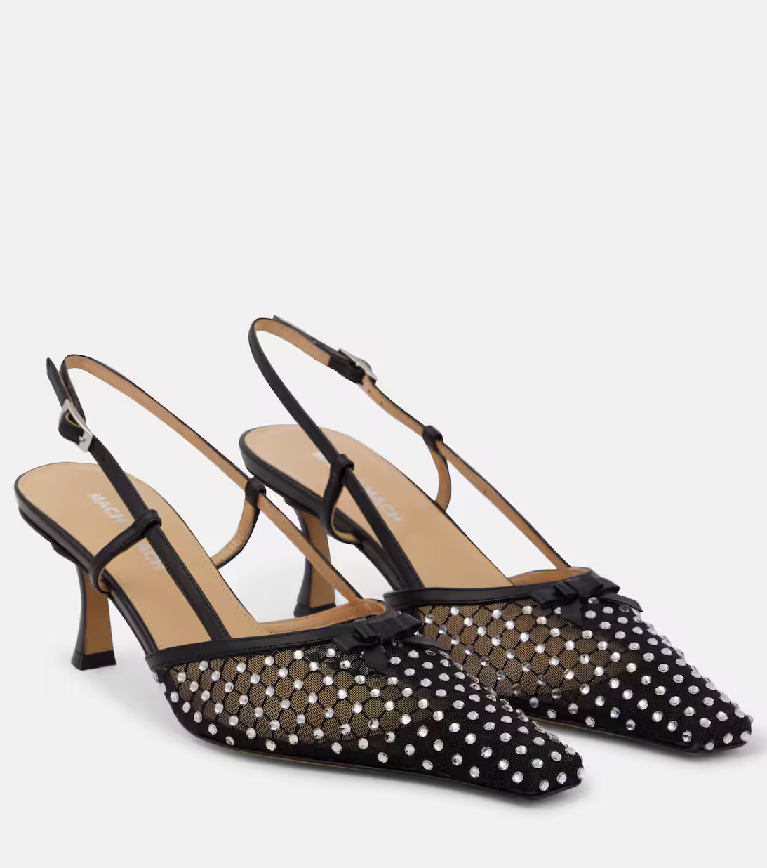 Crystal-embellished slingback pumps | Mytheresa (UK)
