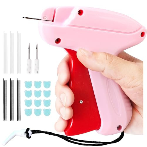 Stitchy Stitch Gun With 3 Needles,100 Buckles,4000 Pcs(2000 Black & 2000 White) Fasteners,Speedy Clothing Fixer,Tagging Gun For Clothing,Stitchy Quick Clothing Fixer,Fine Mini Stitch Gun For Clothes | Amazon (US)