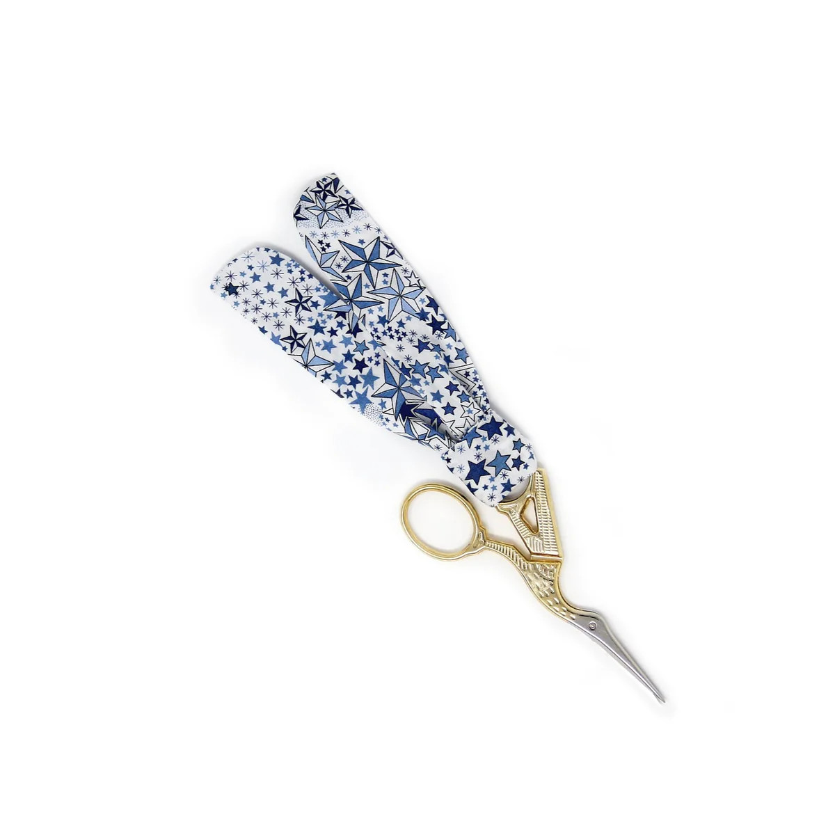 Limited Edition Greystone Scissor Twilly - Blue Stars | Greystone Needlepoint