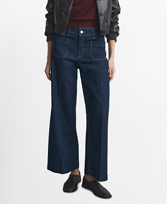 Women's Pockets Wide-Leg Jeans | Macy's