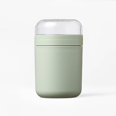 Snack Cup with Topping Compartment Green - Figmint™ | Target