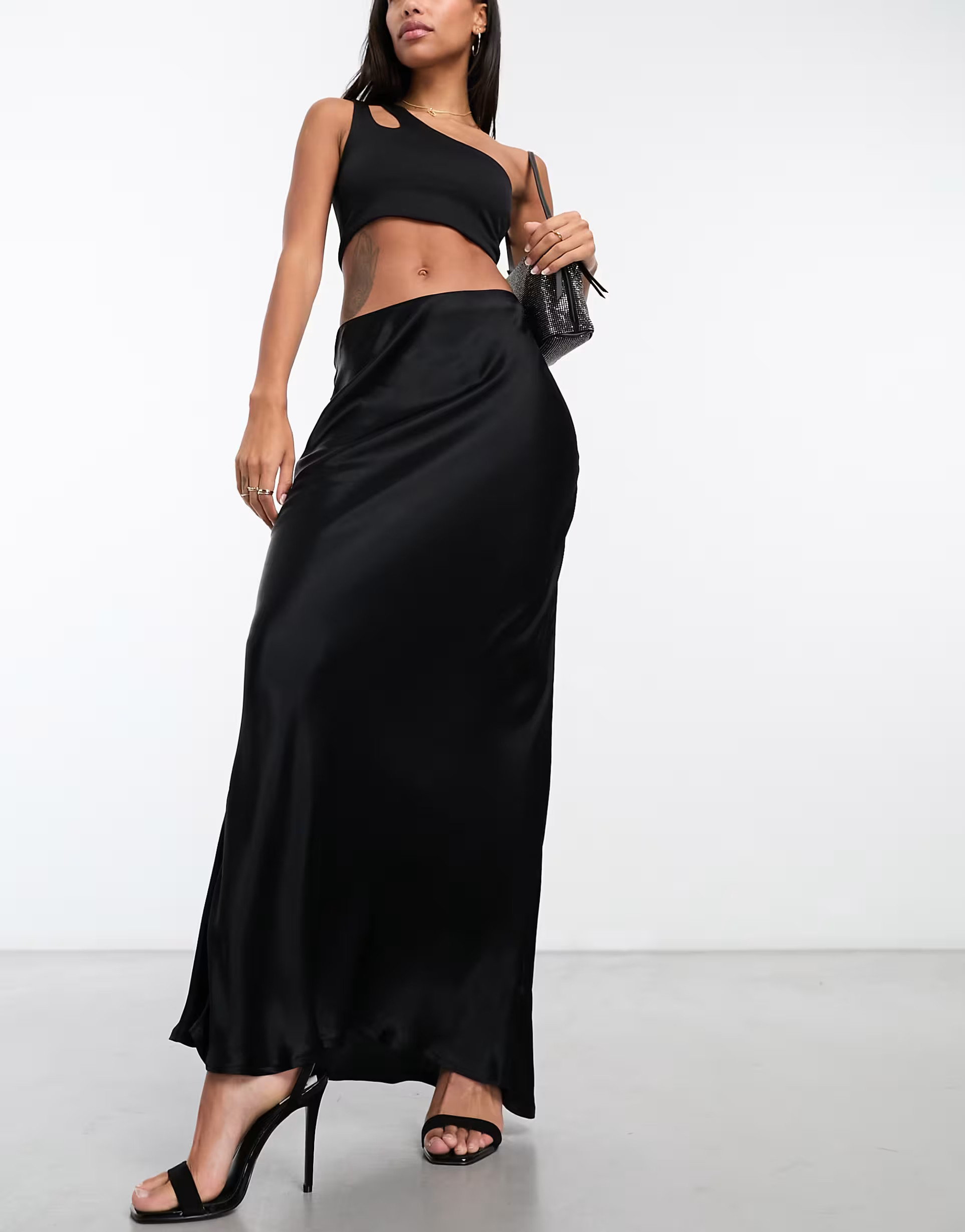 Nobody's Child Mila maxi skirt in black | ASOS (Global)