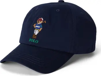 Kids' Polo Bear Adjustable Cotton Twill Ball Cap | Nordstrom