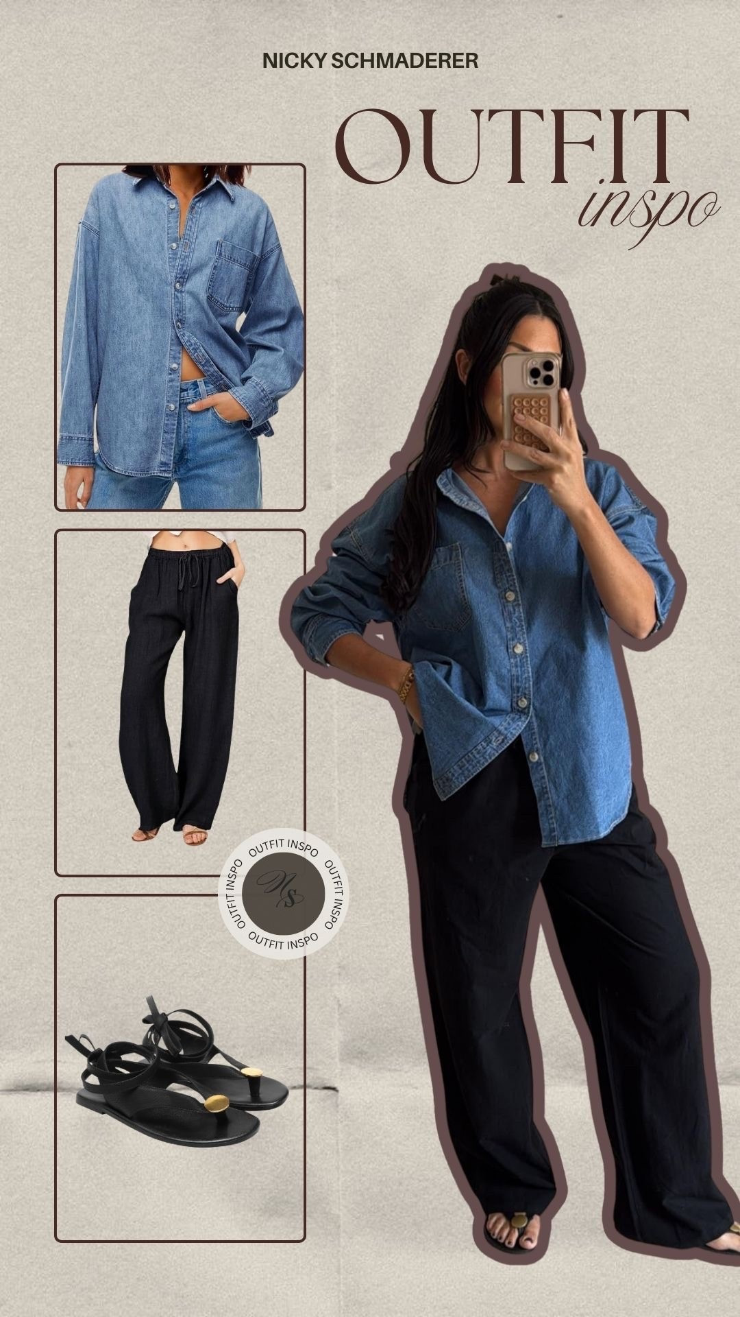 Amazon outfit inspo! 
Denim button down 
Black drawstring pants 
Wrap sandals


#LTKgrwm #LTKootd #LTKSeasonal