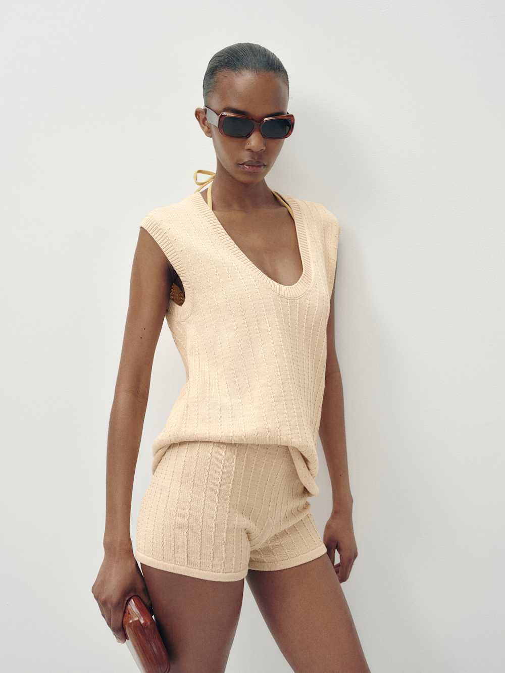 Pari Cotton Sweater Set | Reformation (Global)