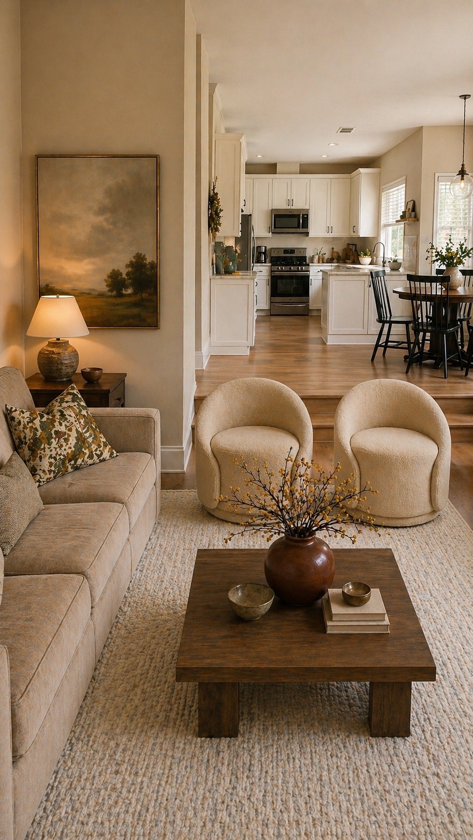 Client design 

Swivel chairs and sofa options 

#LTKHome