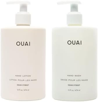 OUAI Hand Wash and Hand Lotion Set, Dean Street Scent - Moisturizes and Exfoliates with Daily Use... | Amazon (US)