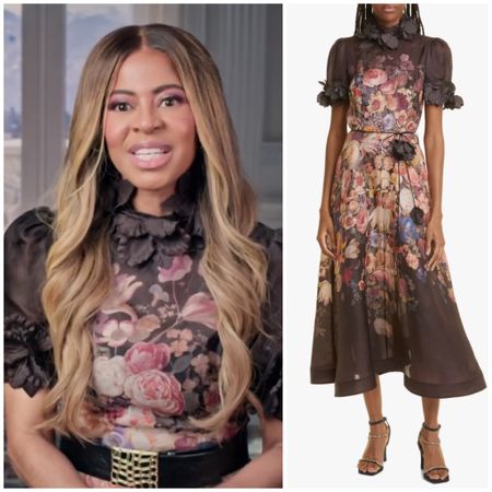Mary Cosby’s Black Floral Confessional Dress