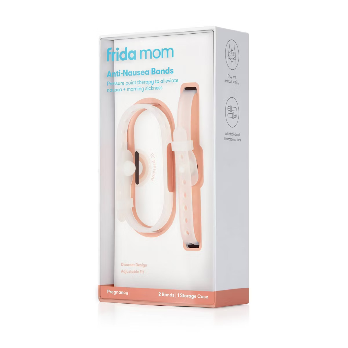 Frida Mom Anti-Nausea Bands- Pressure Point Therapy For Morning Sickness Pregnancy Relief - 2ct | Target