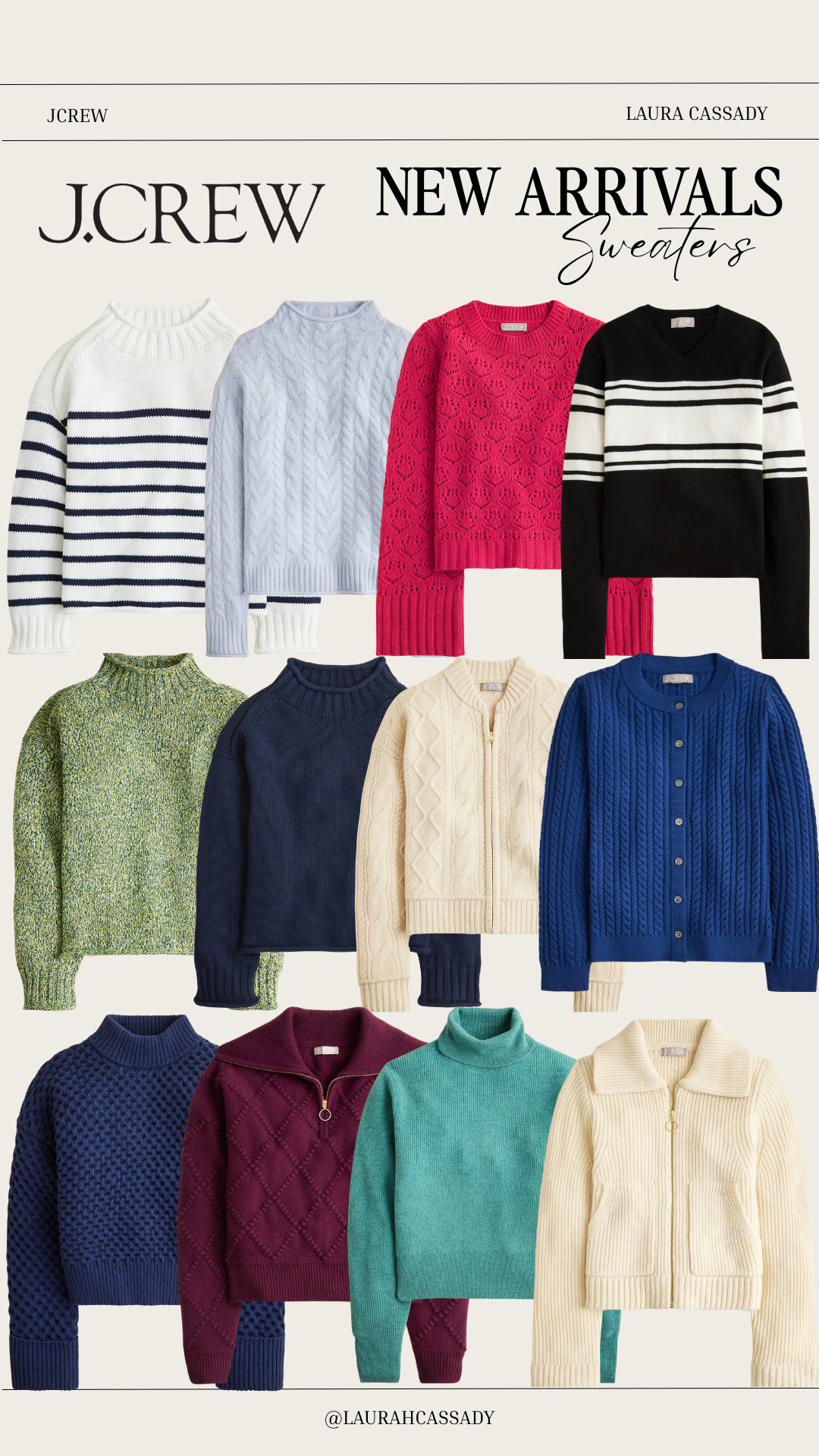 J.Crew new arrival sweaters are so good this season 🤍✨ Cozy knits, timeless silhouettes, and easy everyday styles you can dress up or down. Perfect for work, weekends, and layering all fall and winter long. 

 #JCrew #JCrewStyle #JCrewNewArrivals #SweaterWeather #FallSweaters #WinterFashion #ClassicStyle #TimelessWardrobe #NeutralStyle #LTKFashion #LTKNew #WardrobeEssentials #LTKHoliday #LTKSeasonal #LTKTall