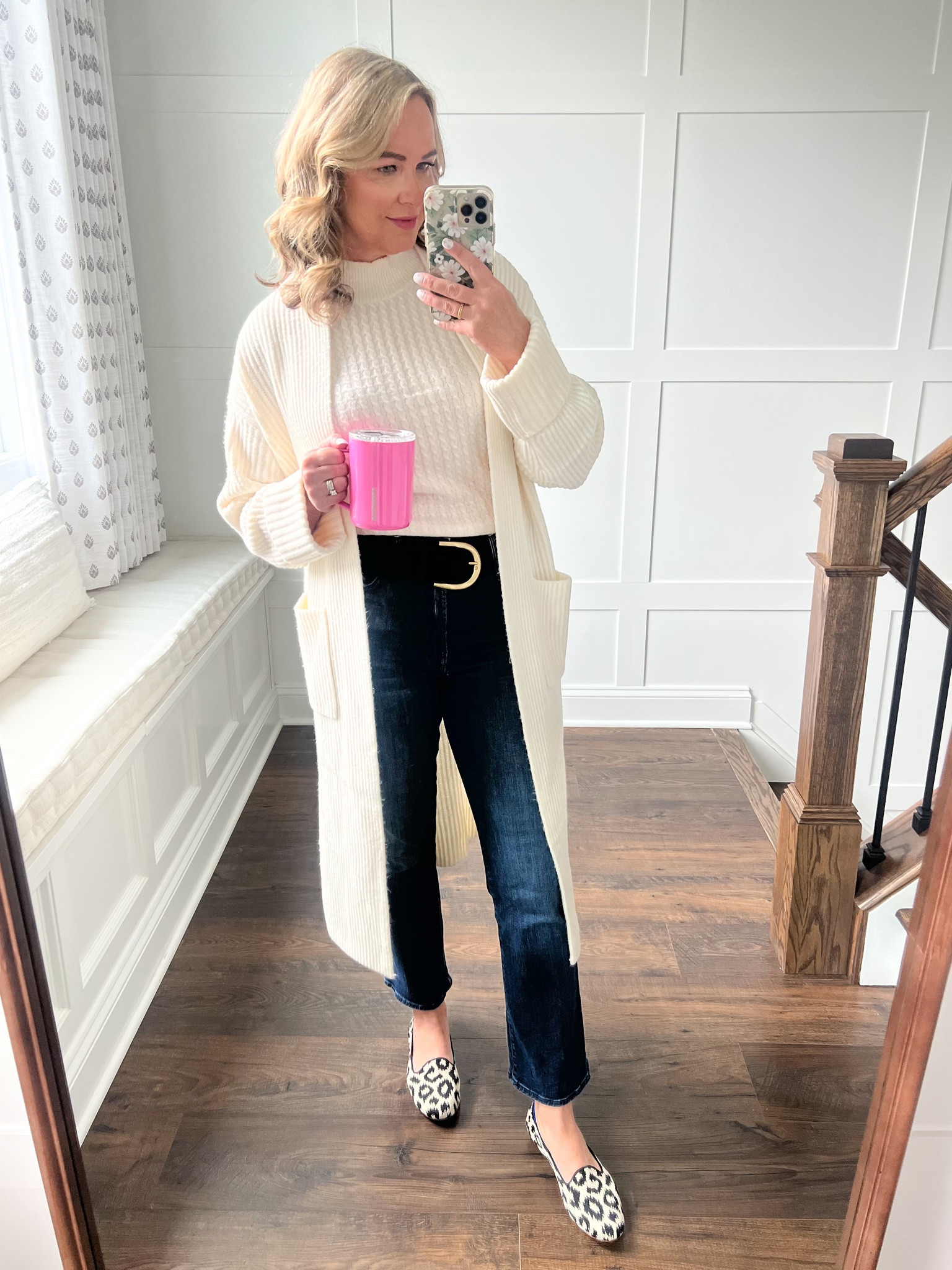 The duster cardigan from Abercrombie feel so luxurious and is a great layering piece for Fall and Winter. It runs a little big. I’m wearing a medium but definitely could have sized down to a small. Linking exacts on everything else too! 

#LTKOver40 #LTKSaleAlert #LTKStyleTip