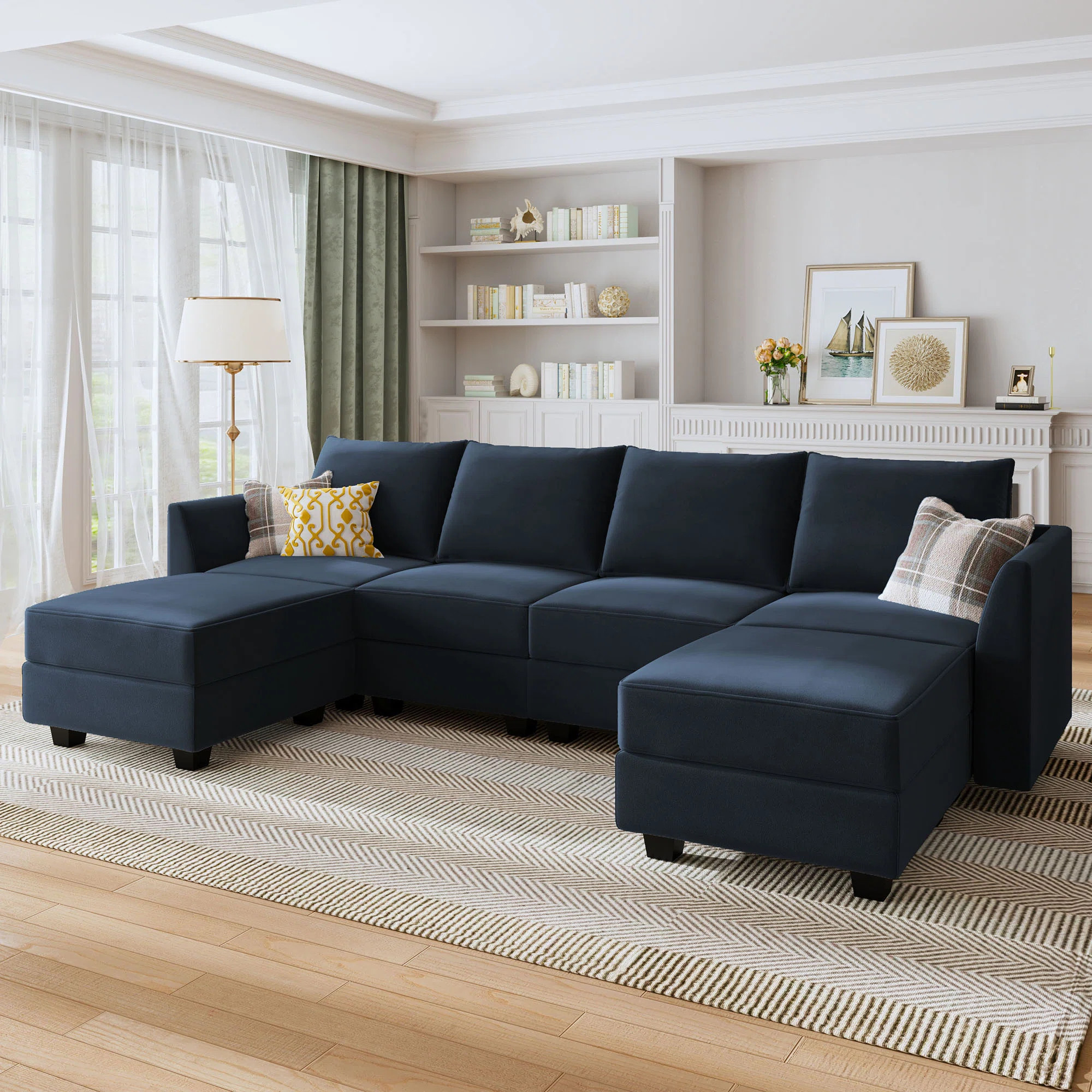 Latitude Run® Tremee U Shaped Modular Sofa Sectional & Reviews - Wayfair Canada | Wayfair North America