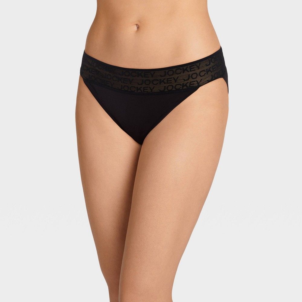 Jockey Generation™ Women's Super Soft Logo Band Bikini Underwear - Black S | Target
