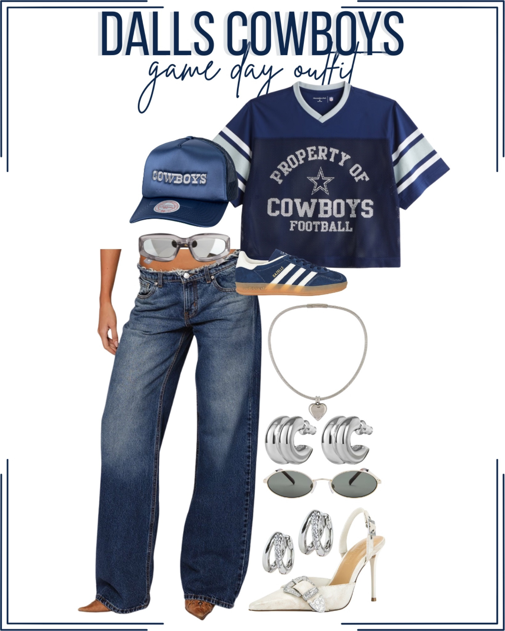 jeans: revice 

dallas cowboys game day outfit

#LTKstyletip #LTKSeasonal #LTKshoecrush