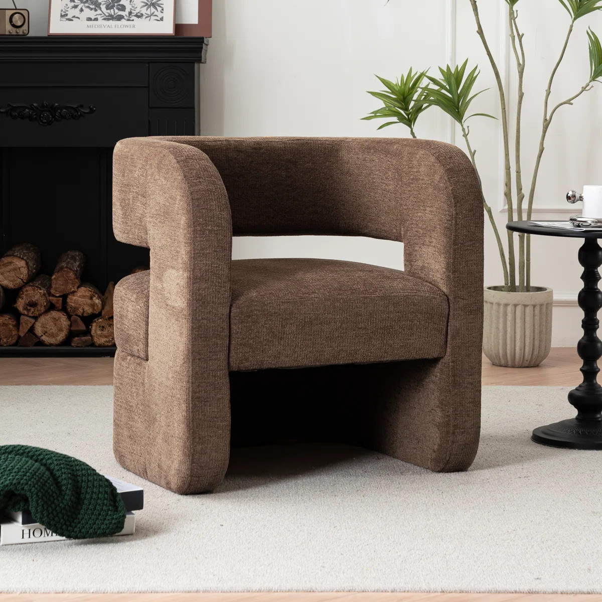 Sinel Full Assembled Upholstered Accent Chair For Living Room | Wayfair North America