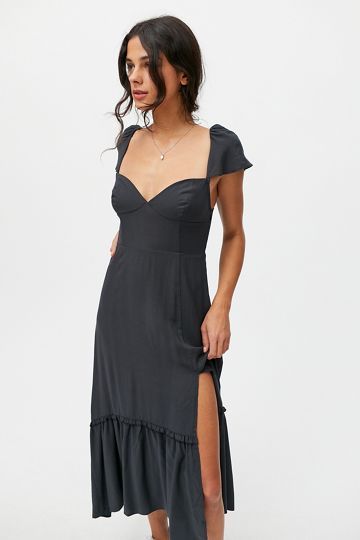 UO Siren Strappy Back Midi Dress | Urban Outfitters (US and RoW)