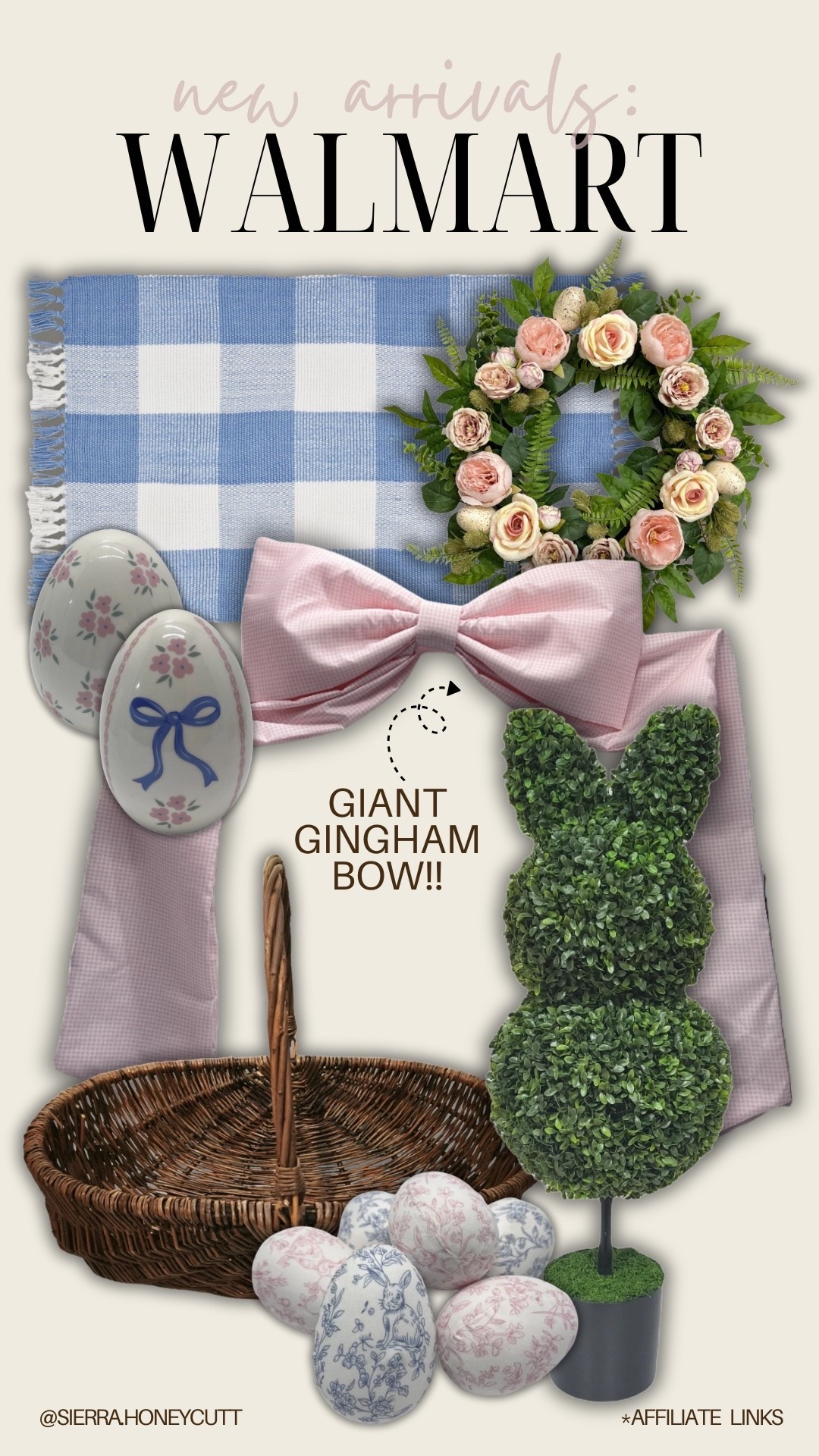 Adorable new Easter / spring decor from My Texas House at Walmart!! 

MTH, seasonal, home, spring, gingham, bow, pastels, blue, pink, eggs, wreath 

#LTKSeasonal #LTKmomlife #LTKHome