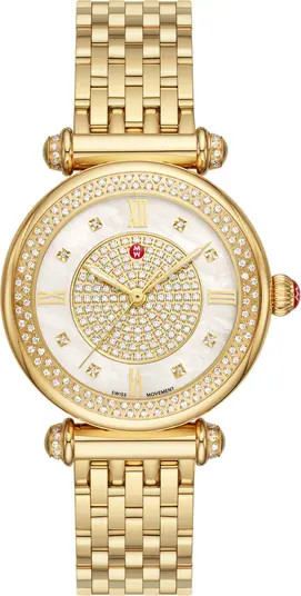 Caber Diamond Dial Bracelet Watch, 35mm | Nordstrom