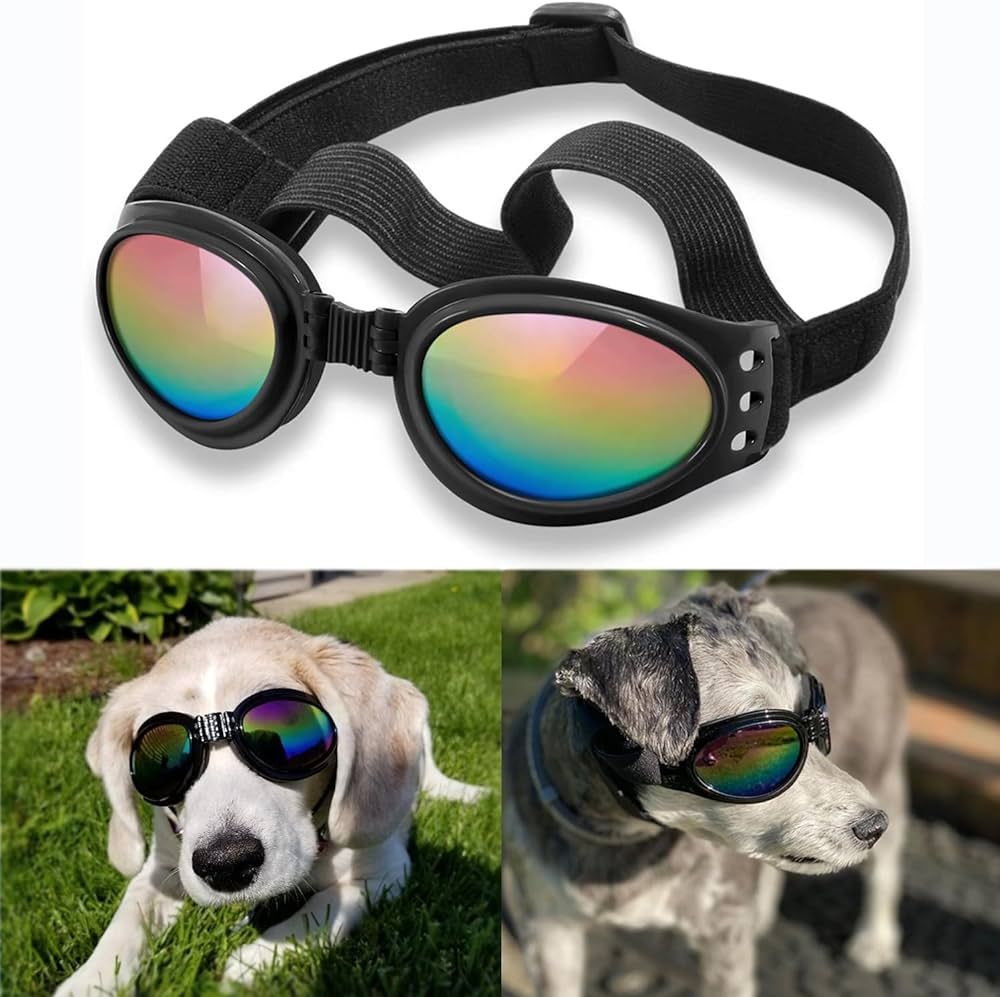 QUMY Dog Sunglasses Dog Goggles for Medium Large Breed Dogs, Wind Dust Fog Protection Eye Wear Pe... | Amazon (US)