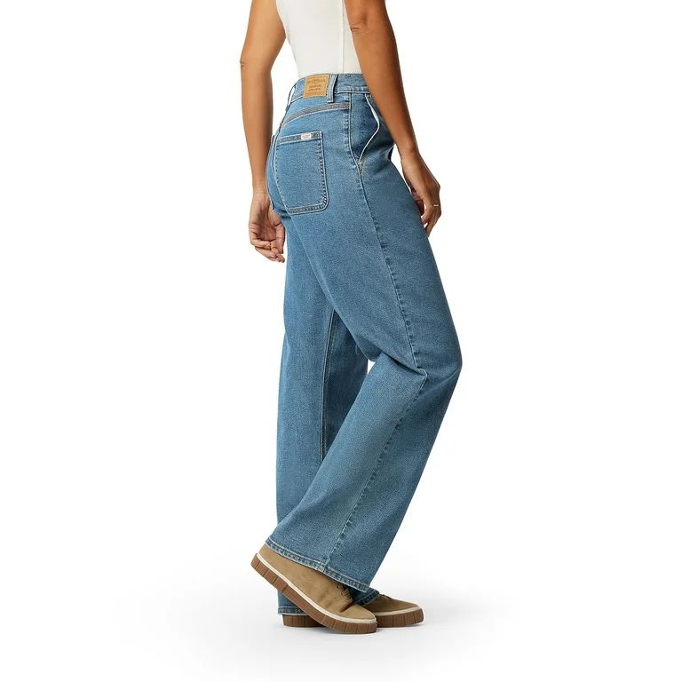 Levi Strauss Signature Women's Heritage Loose Straight Trouser Jeans, Women's and Women's Plus | Walmart (US)