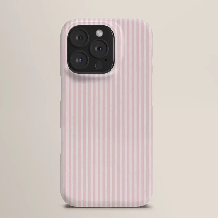 Pink Striped Pattern iPhone Case | Society6