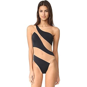 Norma Kamali Women's Snake Mesh Mio One Piece Swimsuit | Amazon (US)