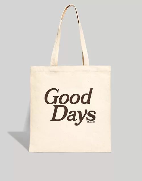 The Good Days Reusable Canvas Tote | Madewell