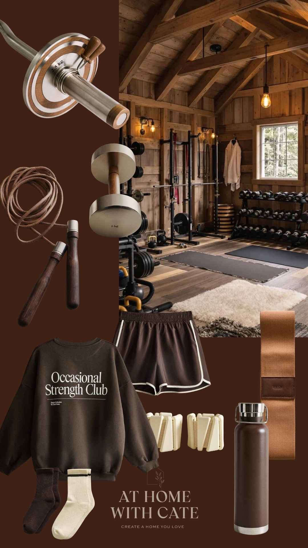 Home Gym Inspiration 🤎💪🏼 